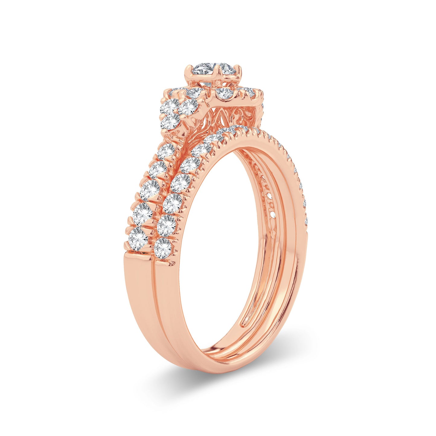 14K 1.00CT Diamond Bridal Ring
