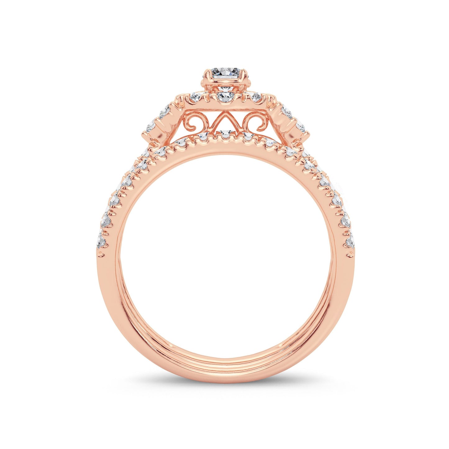 14K 1.00CT Diamond Bridal Ring
