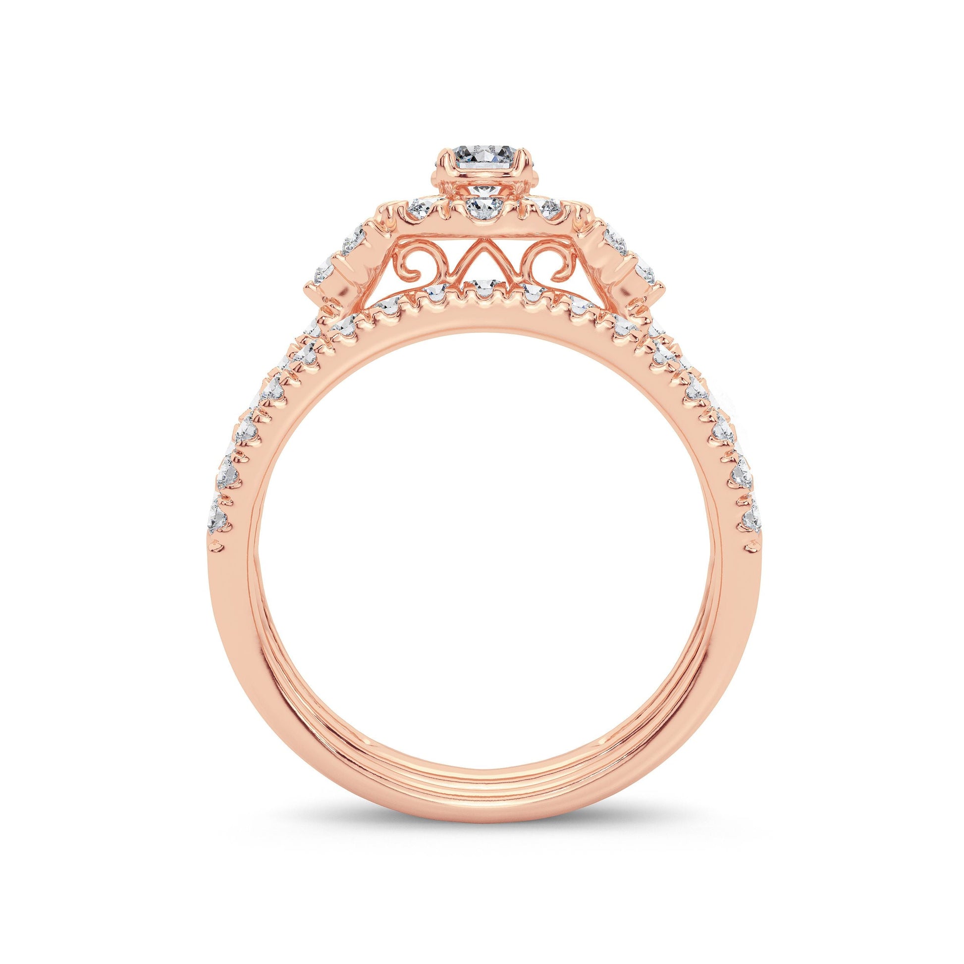 14K 1.00CT Diamond Bridal Ring