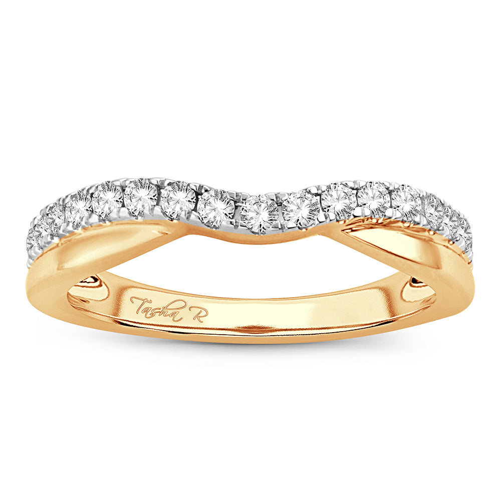14K 0.25CT Diamond Enhancer Band