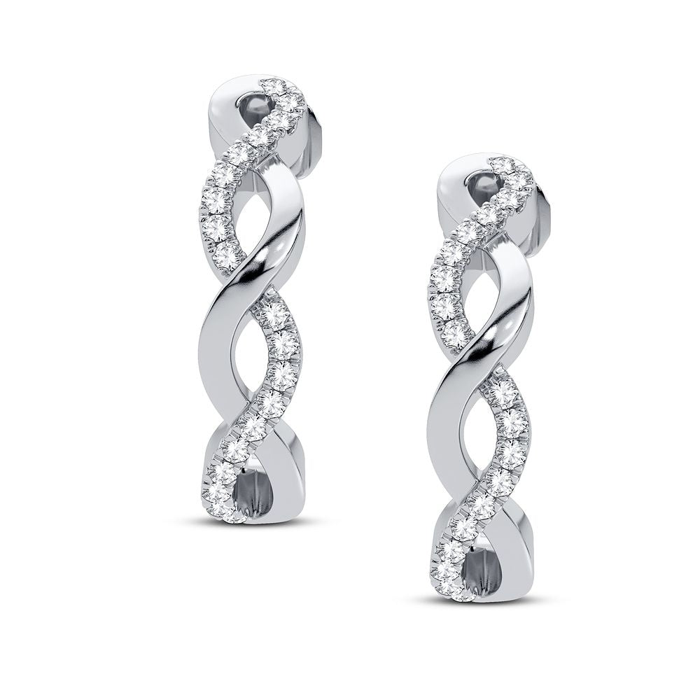 14K 0.10CT Diamond Earring