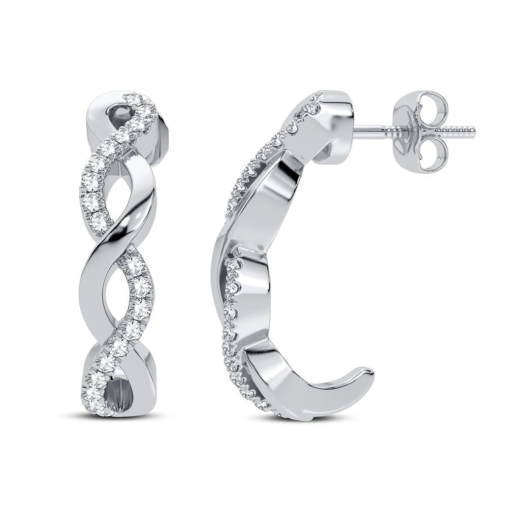 14K 0.10CT Diamond Earring
