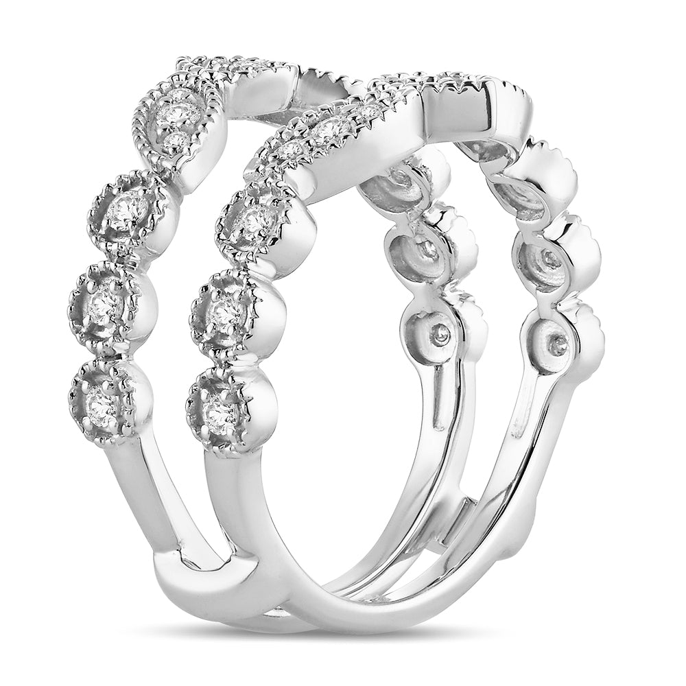 14K 0.33CT Diamond Ring Guard