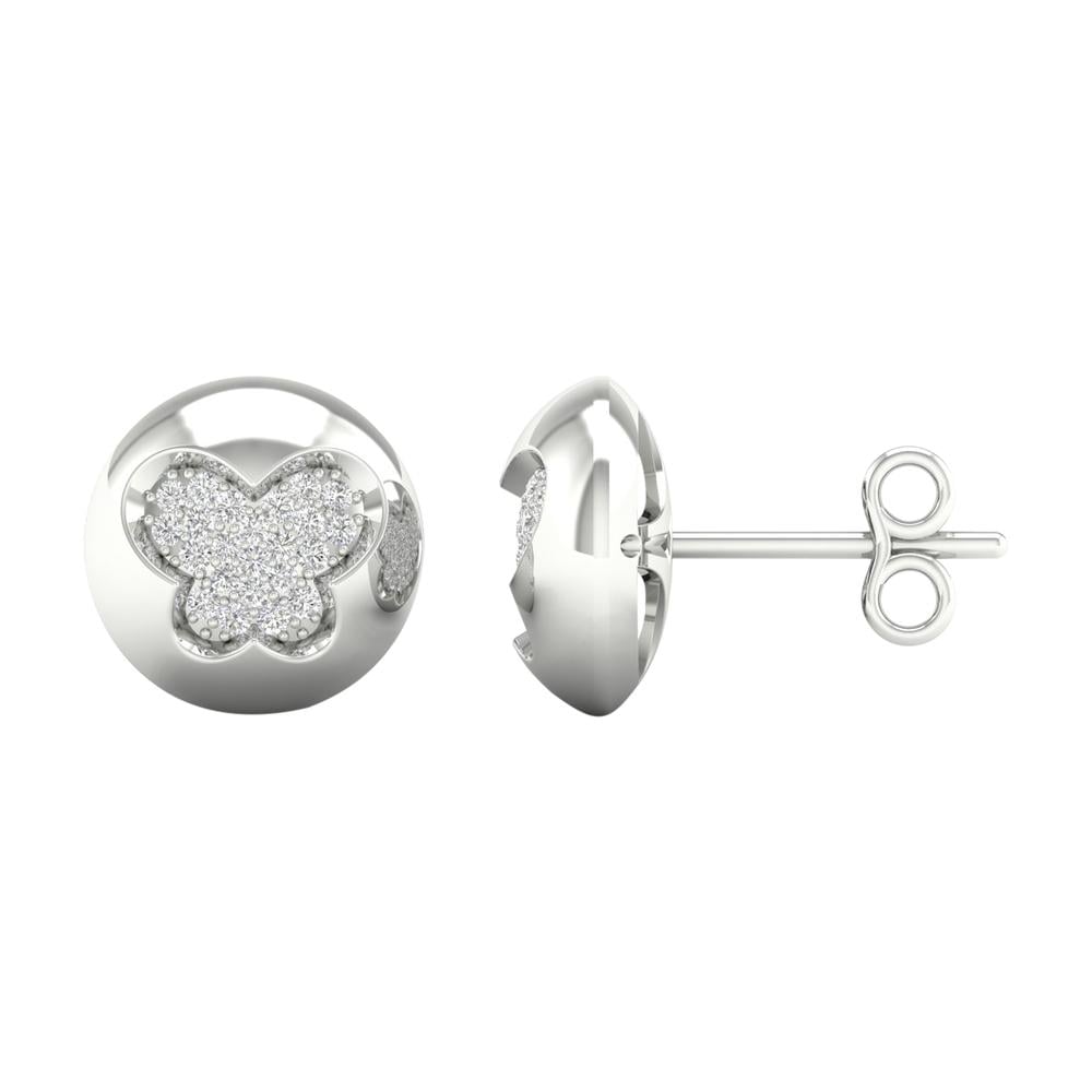 10K 0.12CT Diamond Earring