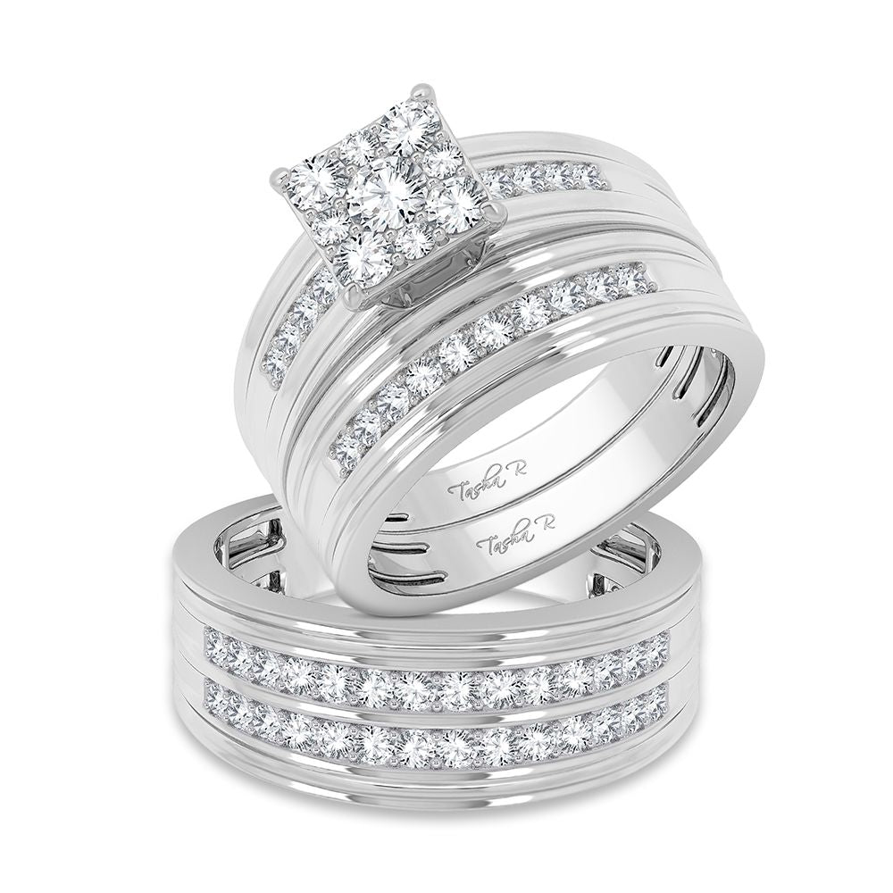 14K 1.25CT Diamond Trio Set