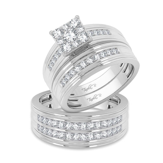14K 1.25CT Diamond Trio Set