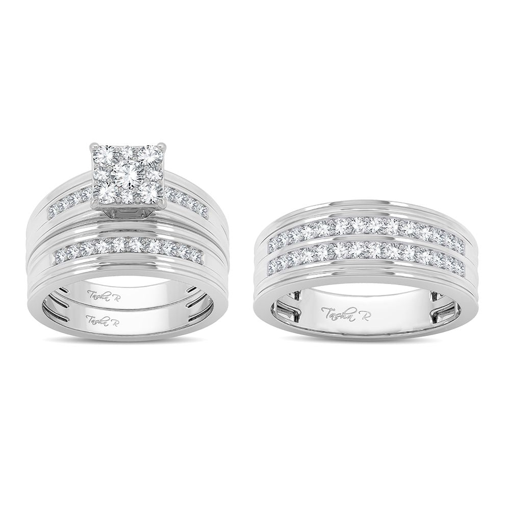 14K 1.25CT Diamond Trio Set