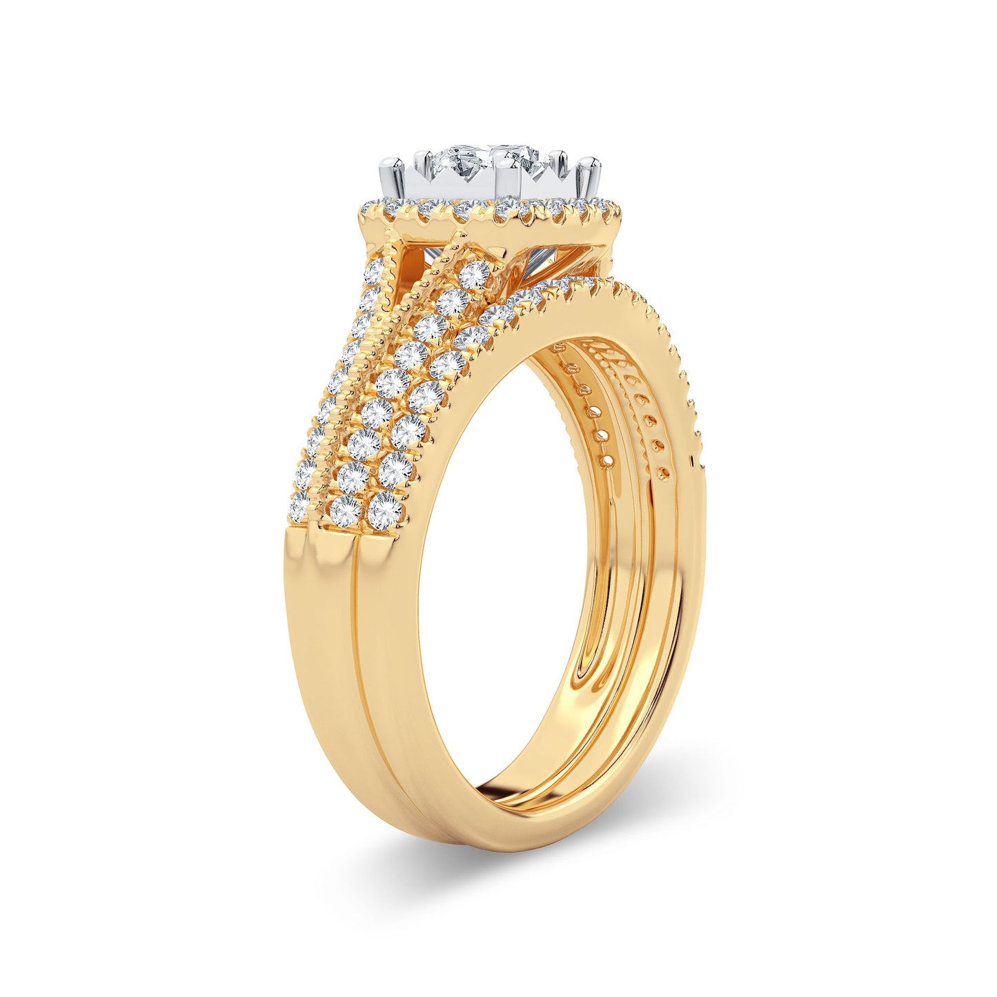 14K 0.75CT Diamond Bridal Ring