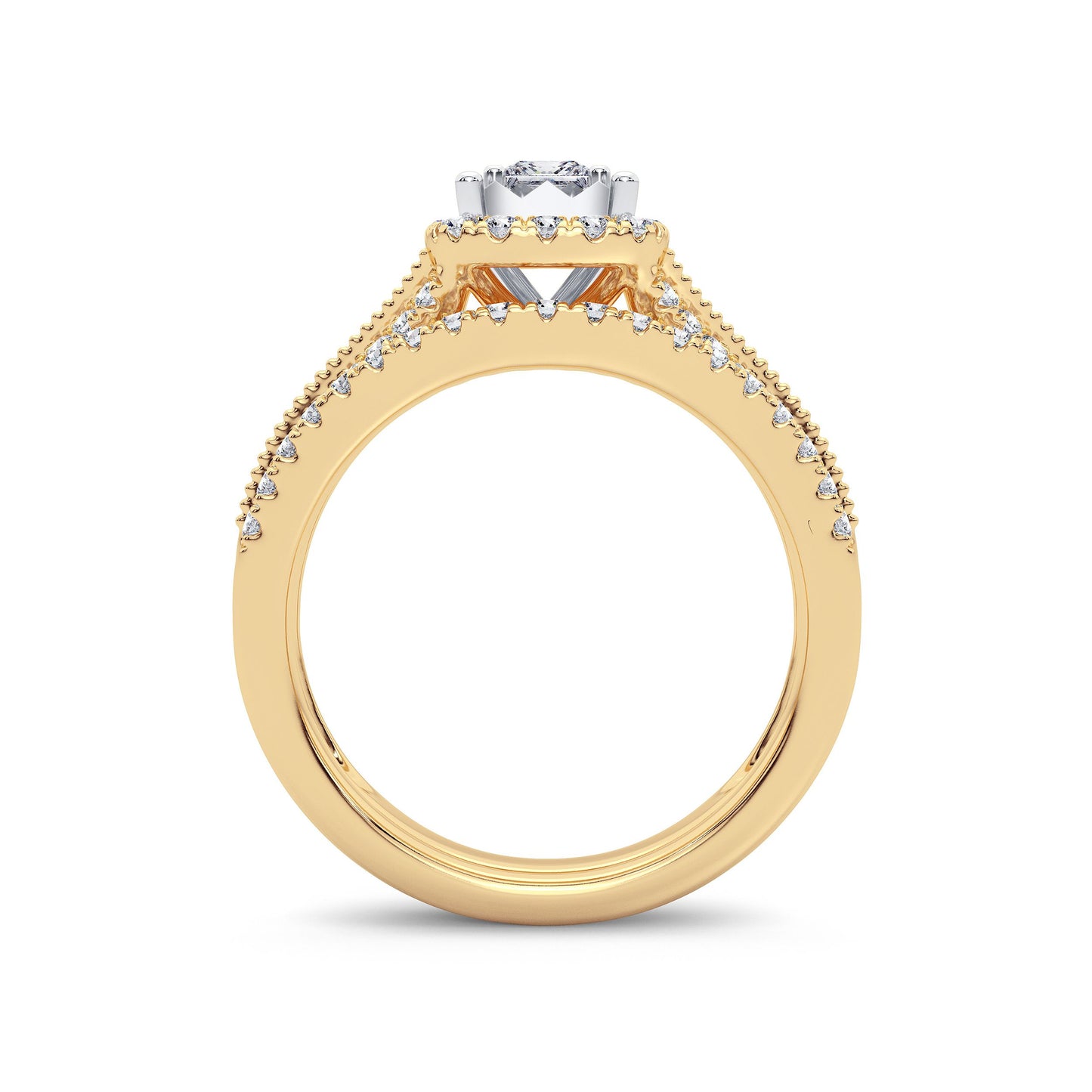 14K 0.75CT Diamond Bridal Ring