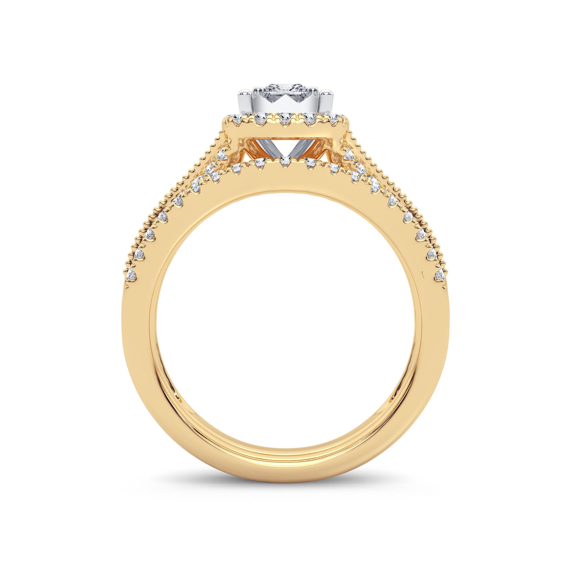 14K 0.75CT Diamond Bridal Ring