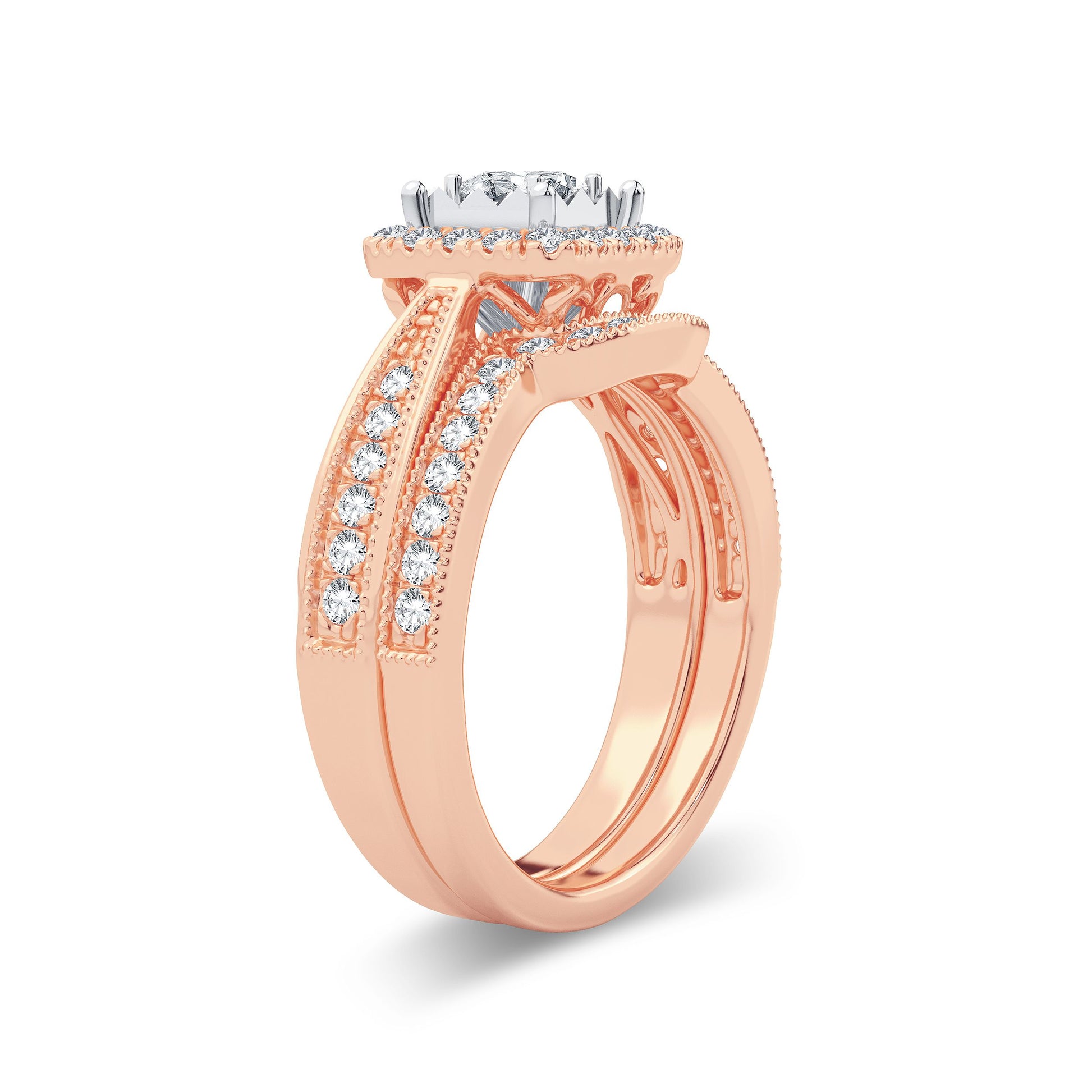 14K 0.75CT Diamond Bridal Ring