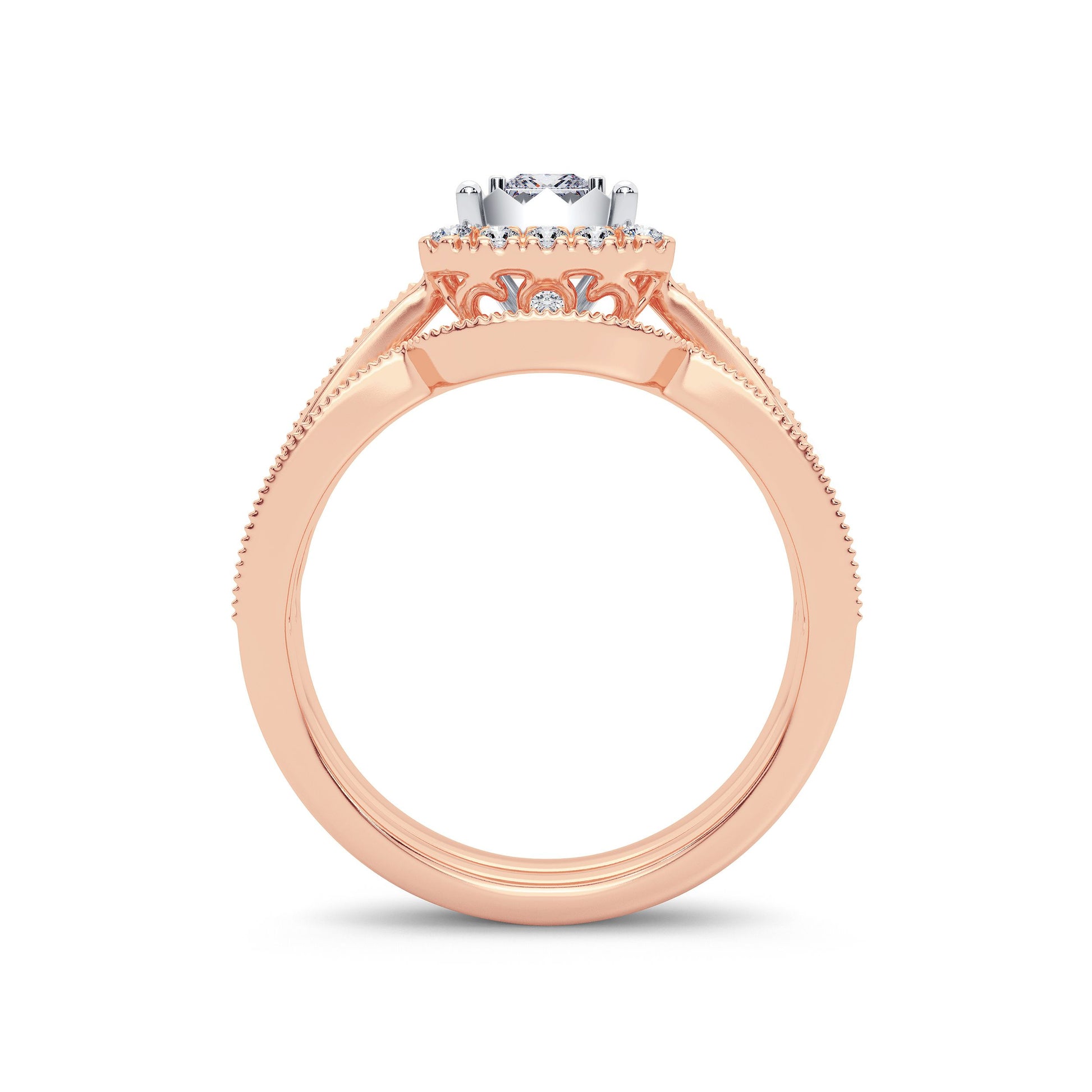 14K 0.75CT Diamond Bridal Ring