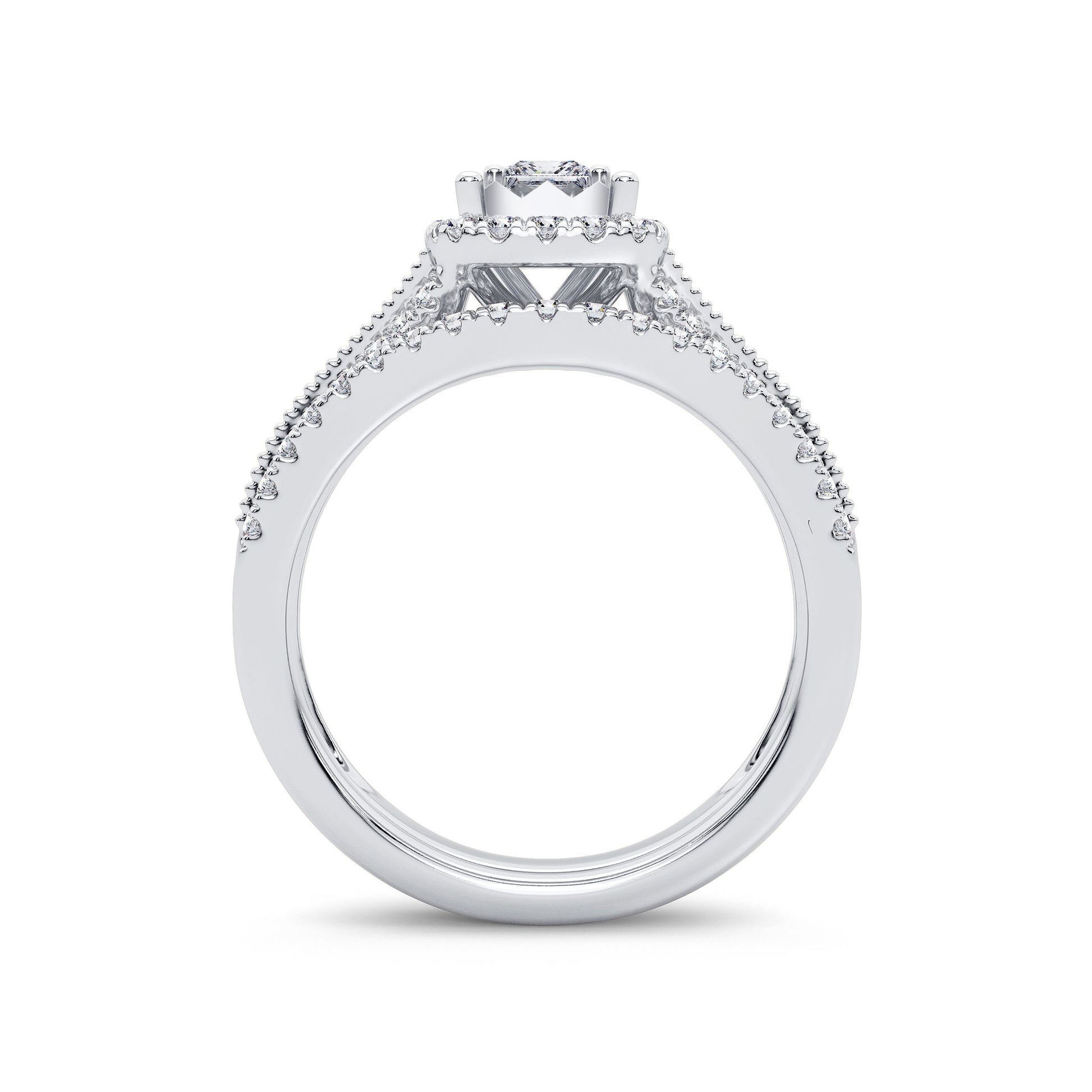 14K 0.75CT Diamond Bridal Ring