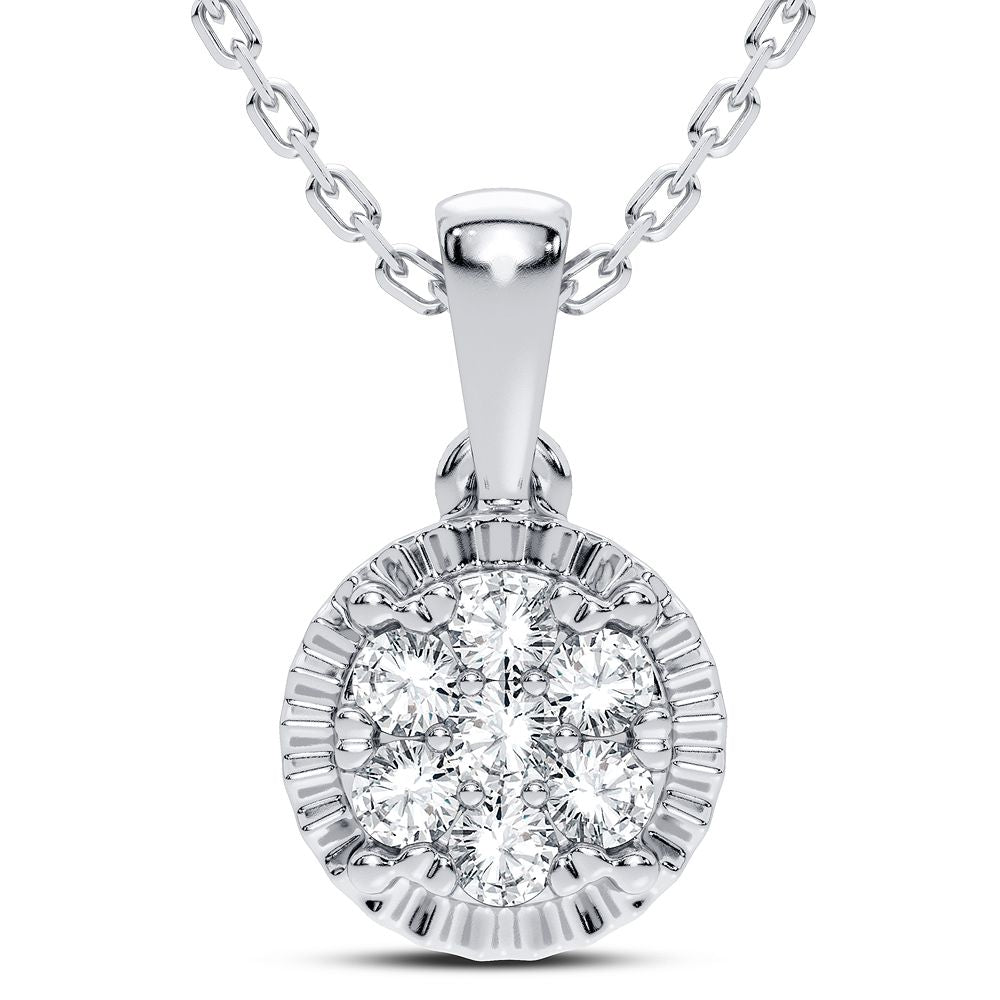 14K 0.14CT Diamond Pendant