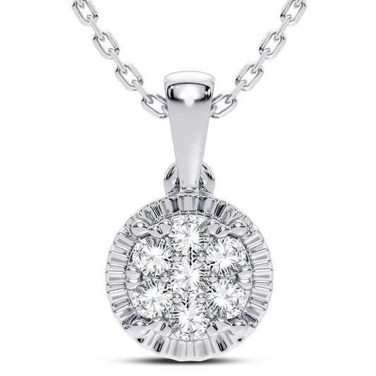 14K 0.14CT Diamond Pendant