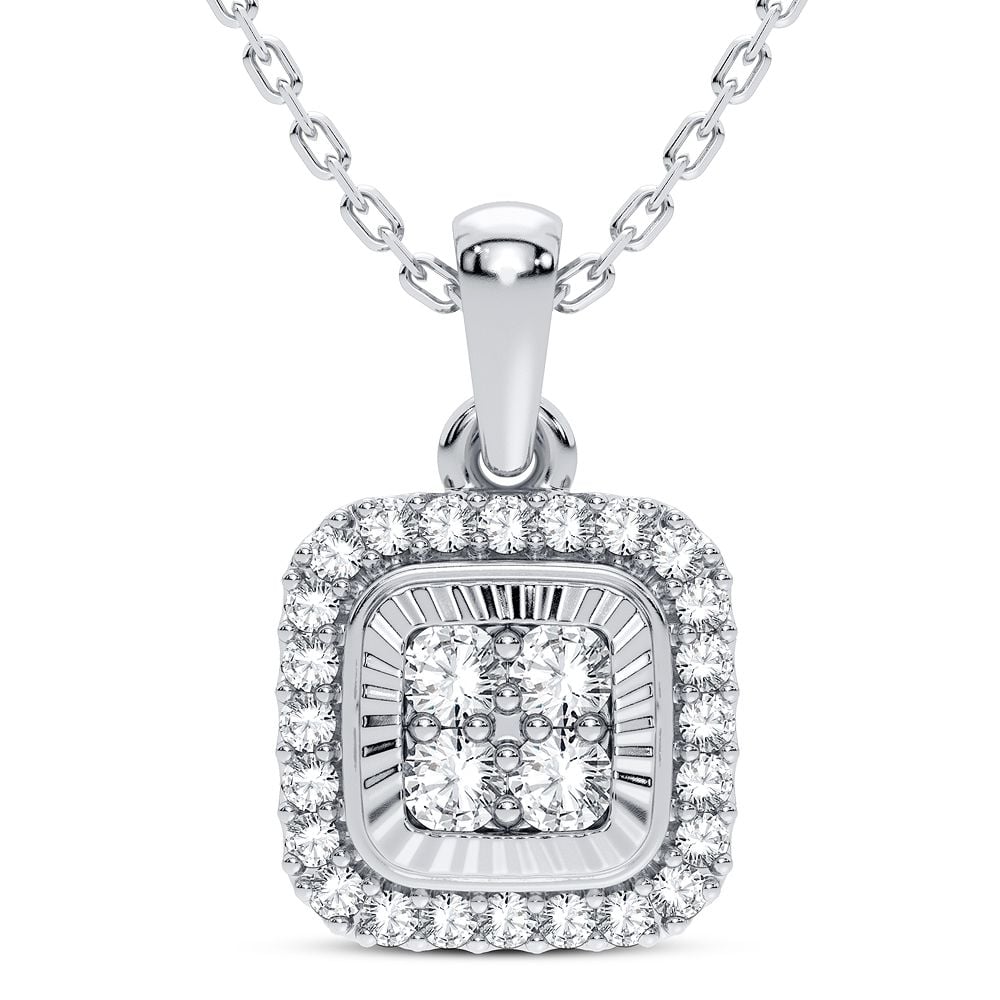 14K 0.25CT Diamond Pendant