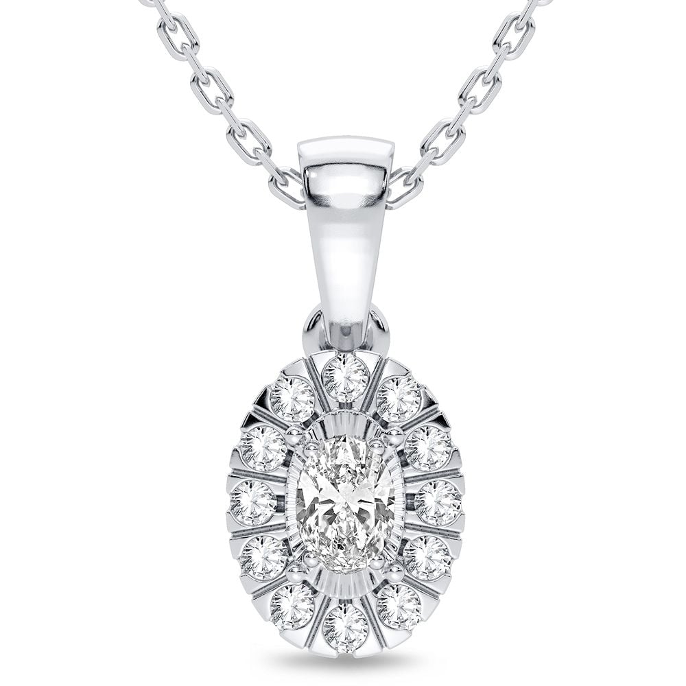 14K 0.25CT Diamond Pendant