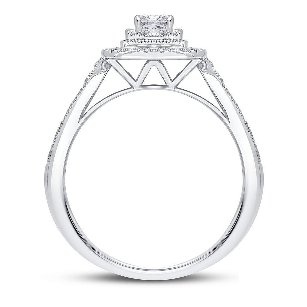 14K 0.75CT Diamond Bridal Ring