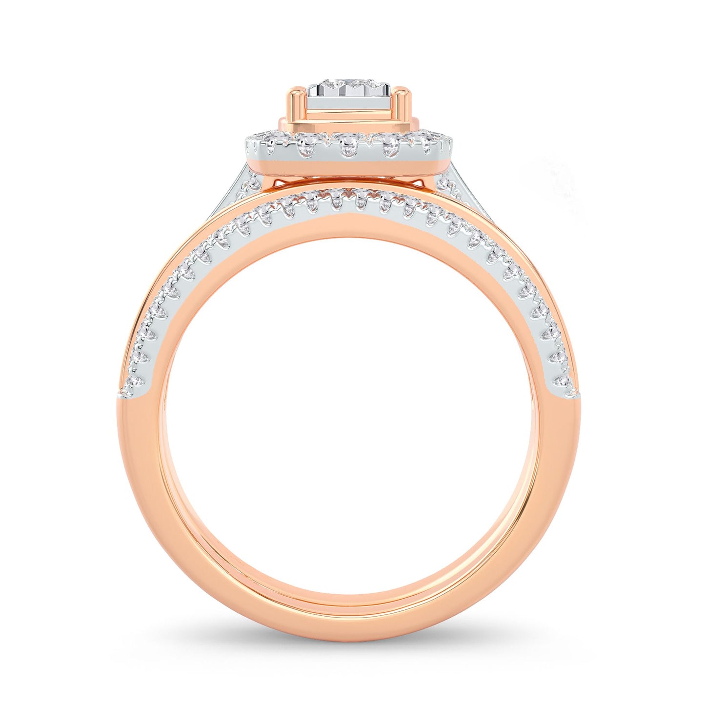 14K 0.64CT Diamond Bridal Ring