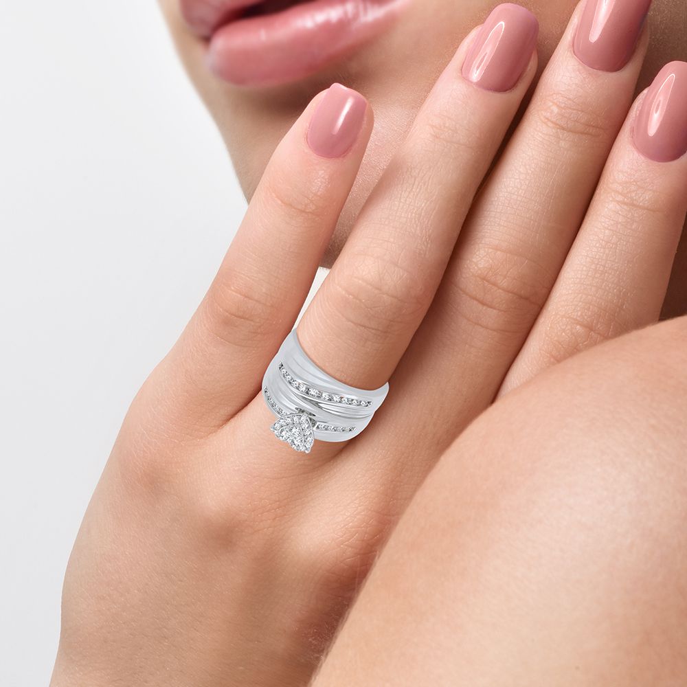 14K 1.16CT Diamond Trio Set