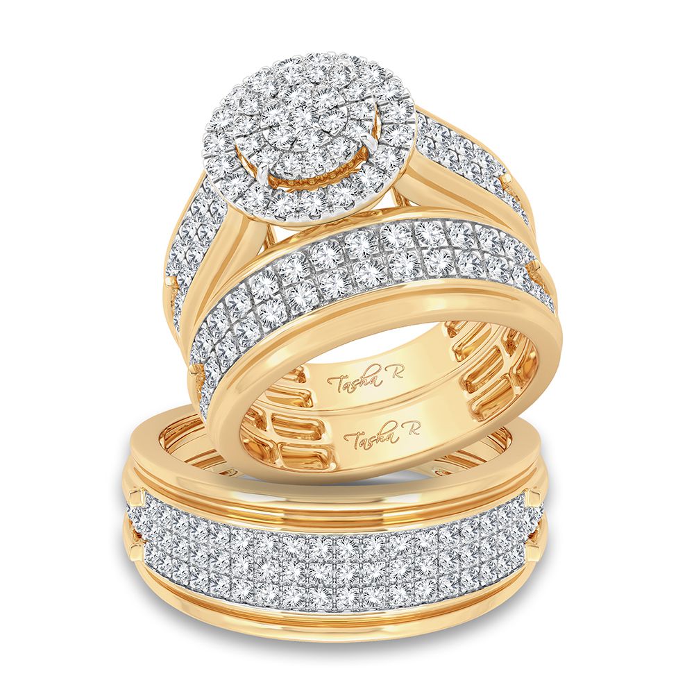 14K 2.10CT Diamond Trio Set