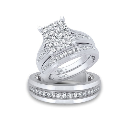 14K 1.15CT Diamond Trio Set