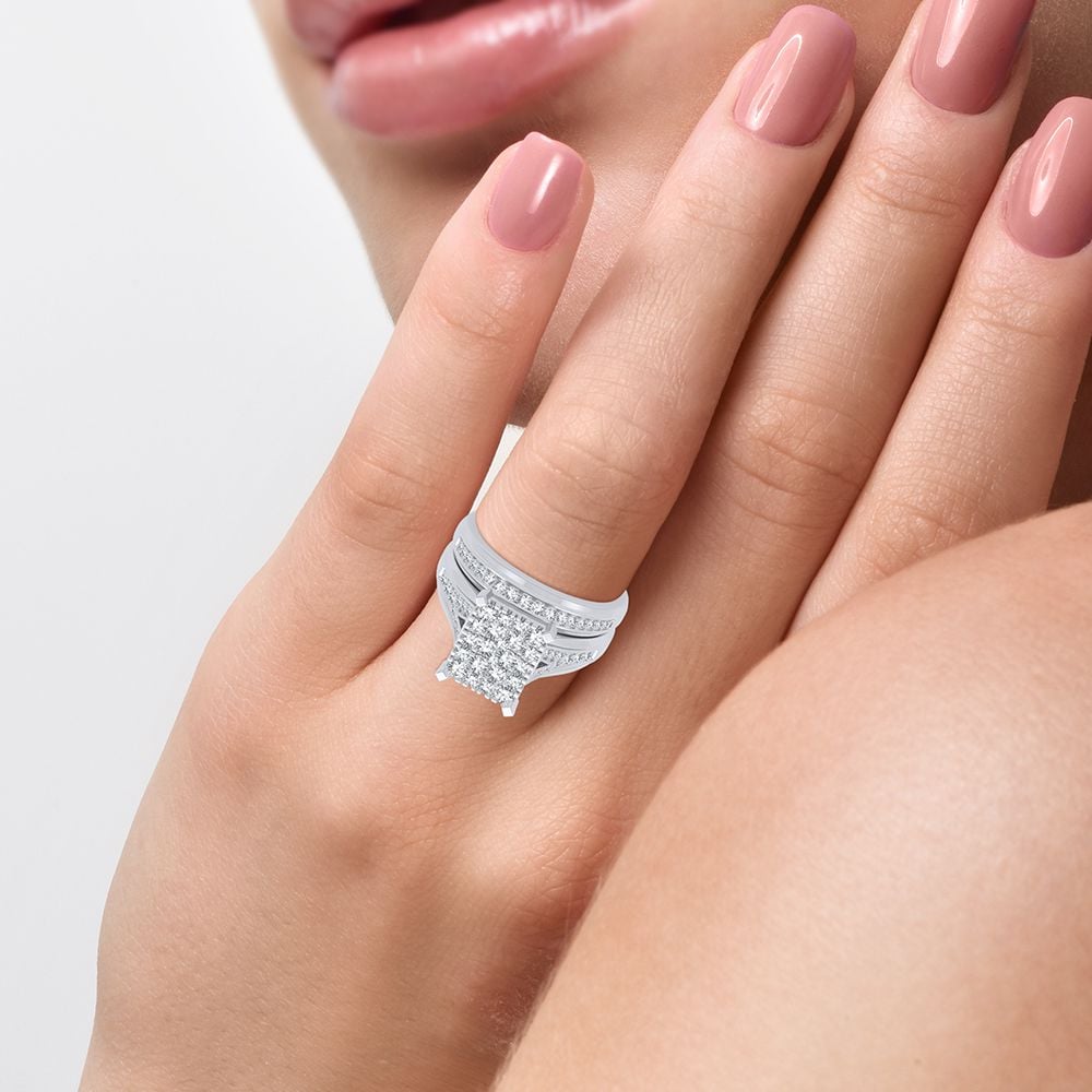 14K 1.15CT Diamond Trio Set