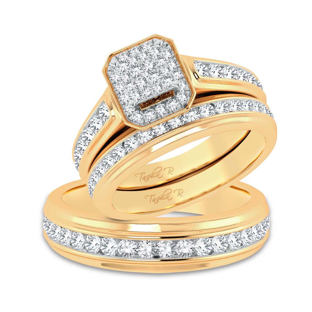 14K 1.44CT Diamond Trio Set