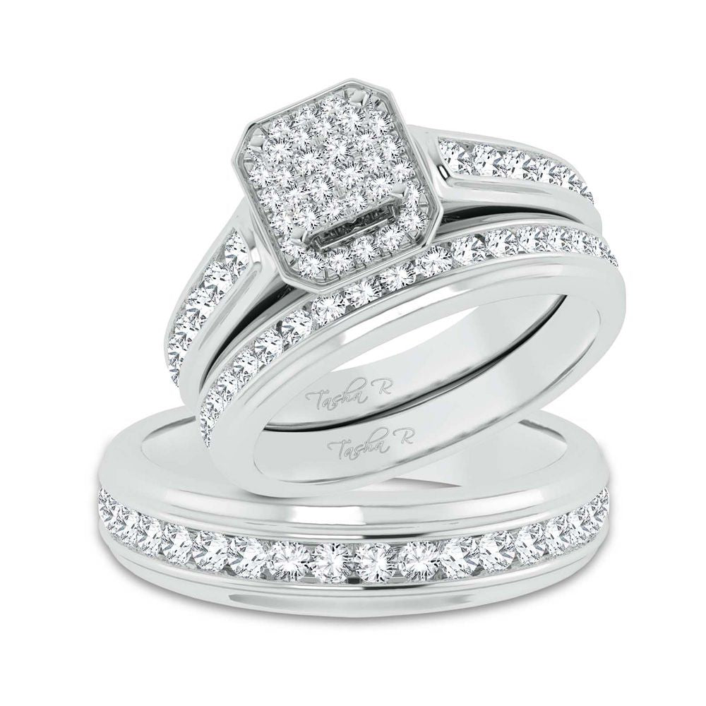 14K 1.44CT Diamond Trio Set
