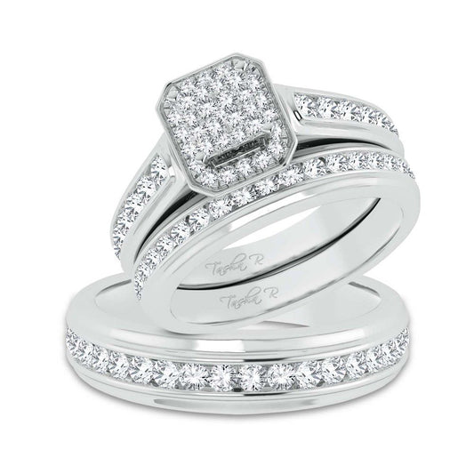 14K 1.44CT Diamond Trio Set