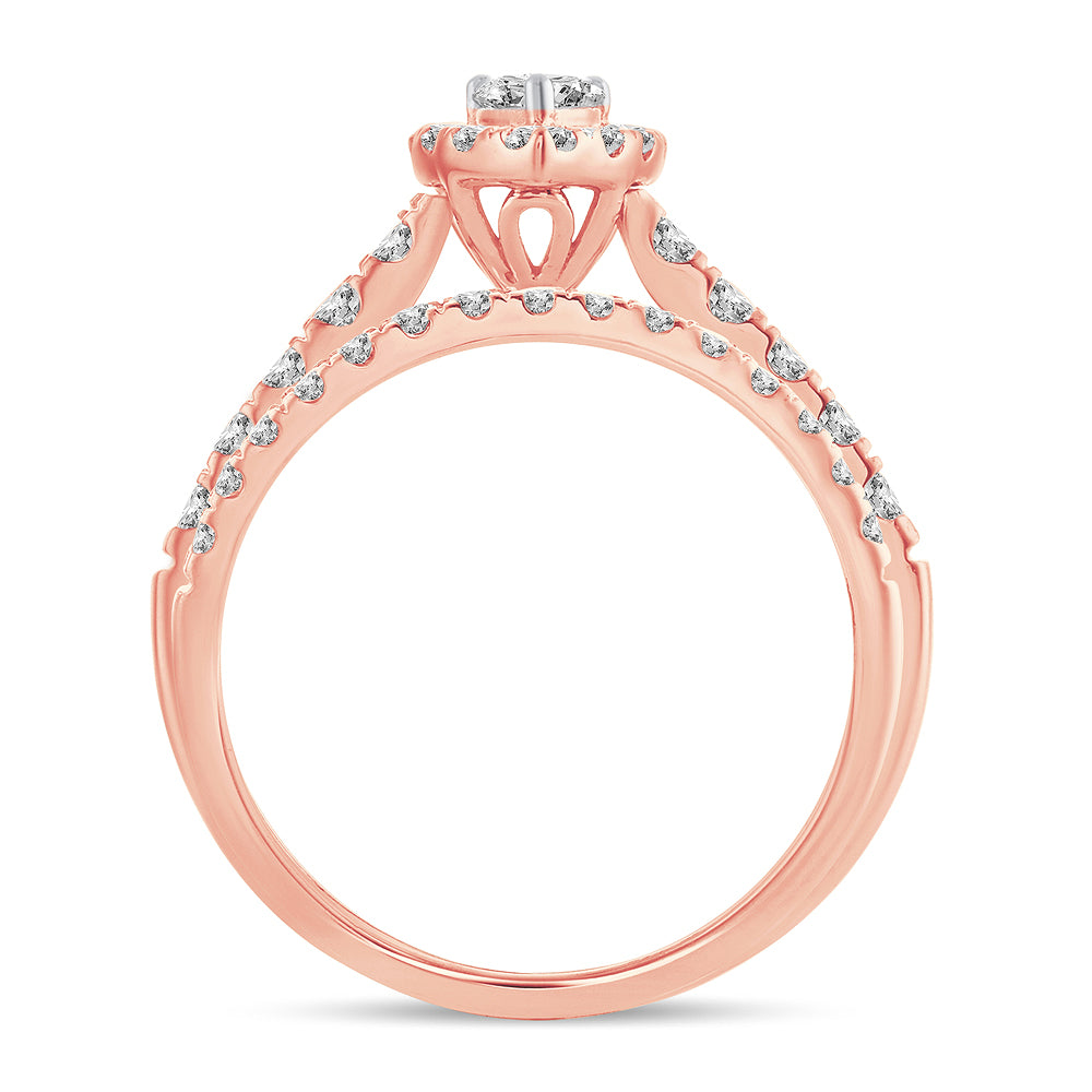 14K 1.00CT Diamond Bridal Ring