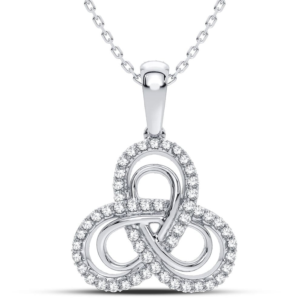 14K 0.25CT Diamond Pendant