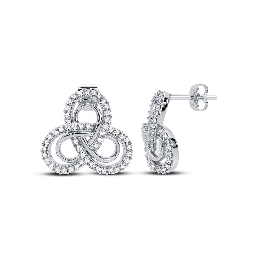 14K 0.42CT Diamond Earring