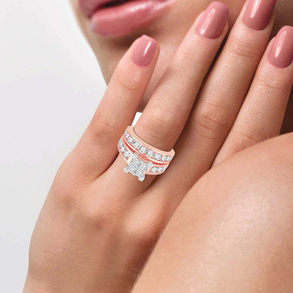 14K 3.00CT Diamond Bridal Ring