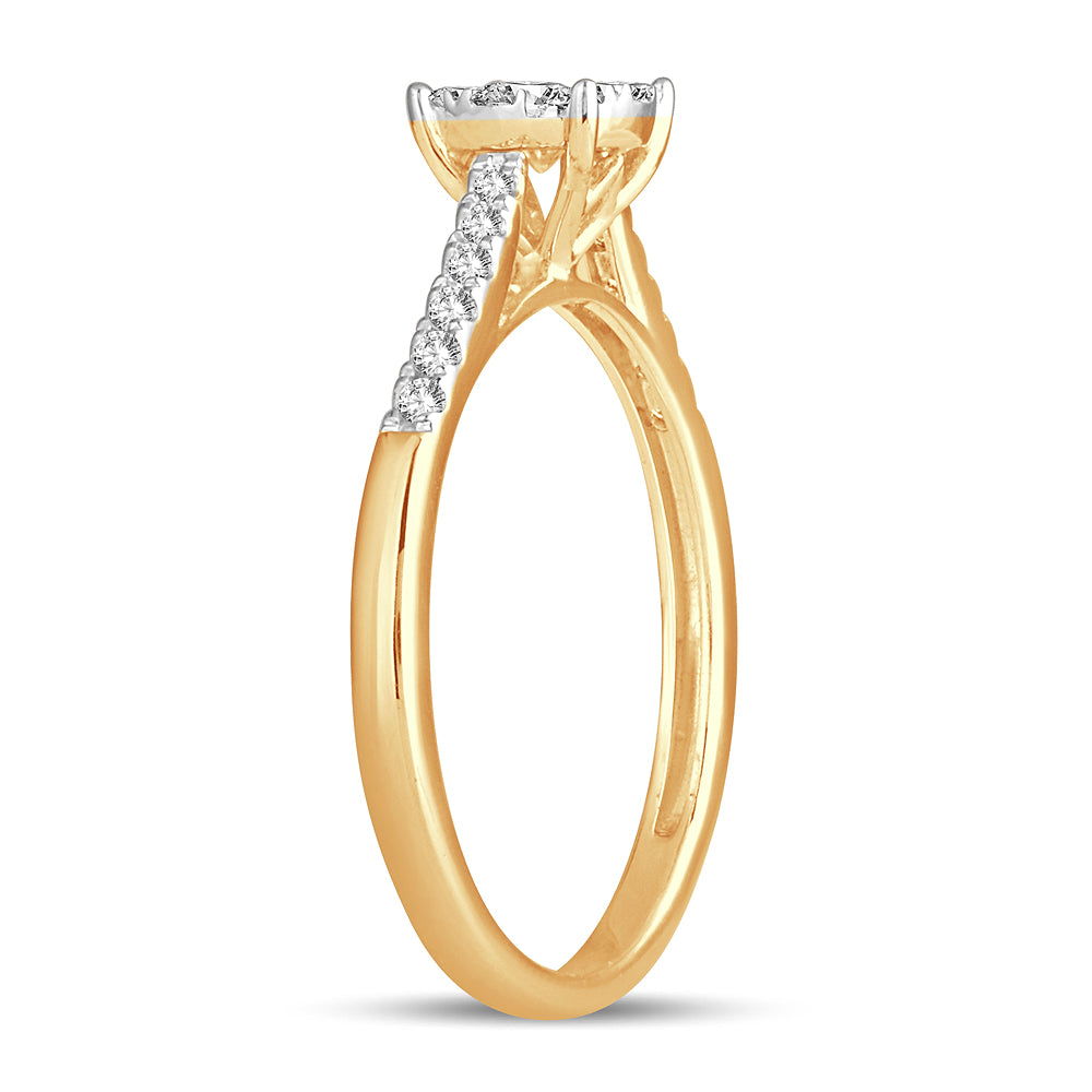 14K 0.35CT Diamond Ring