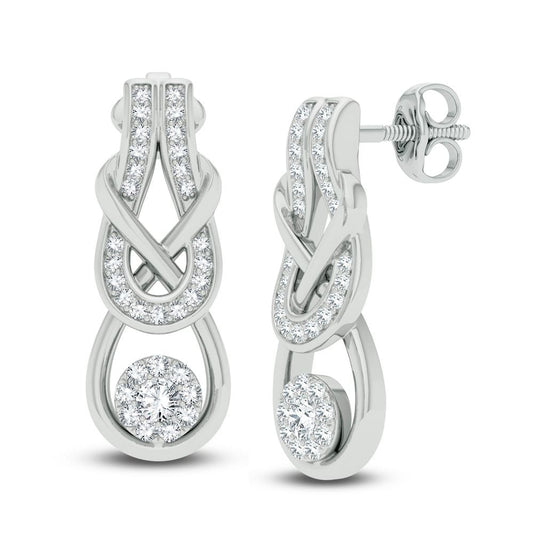 14K 0.50CT Diamond Earring