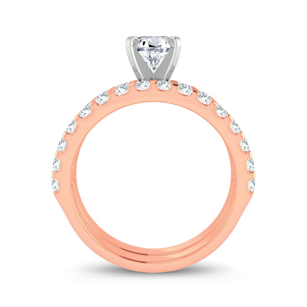 14K 1.00CT Diamond Mounting Ring