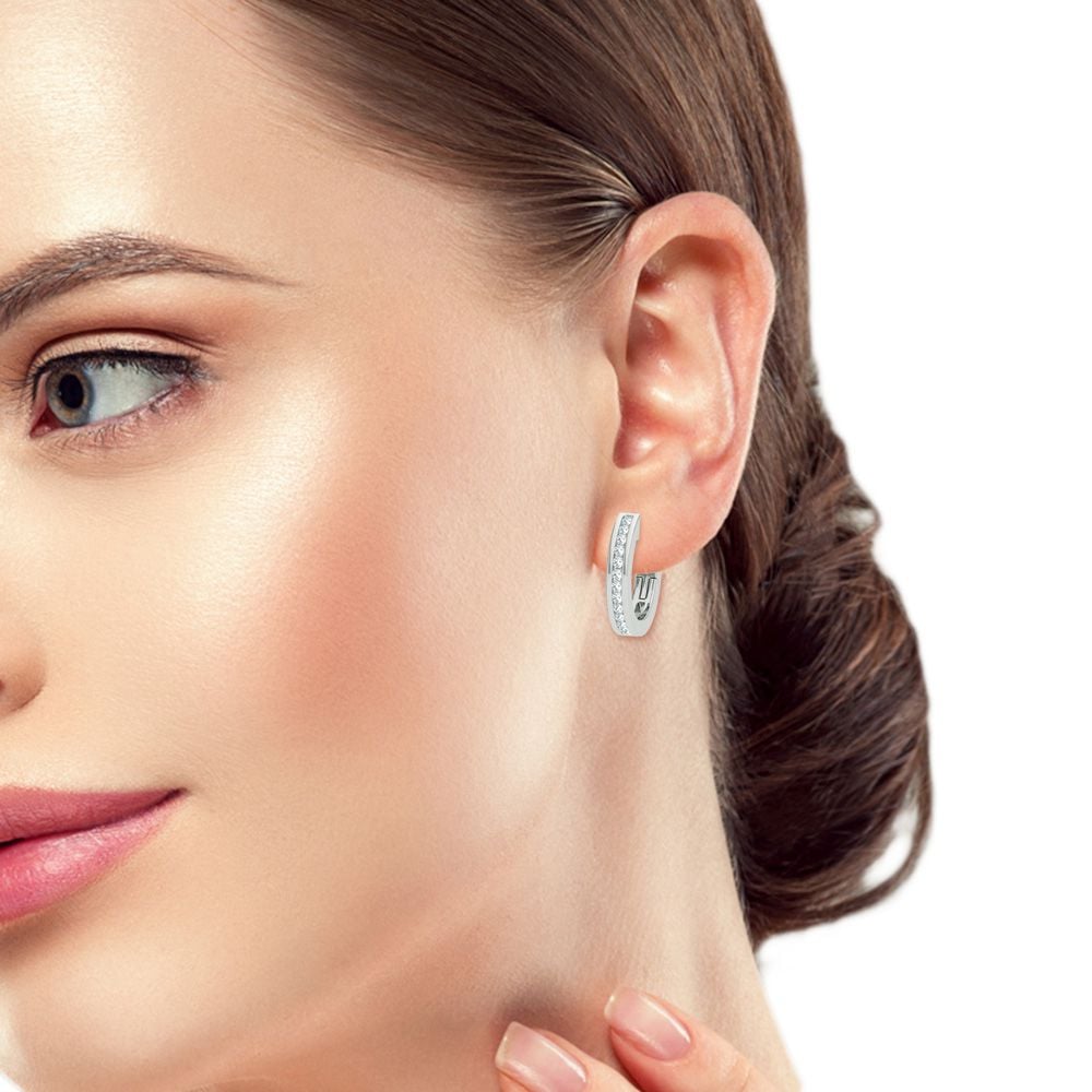 14K 0.10CT Diamond Earring
