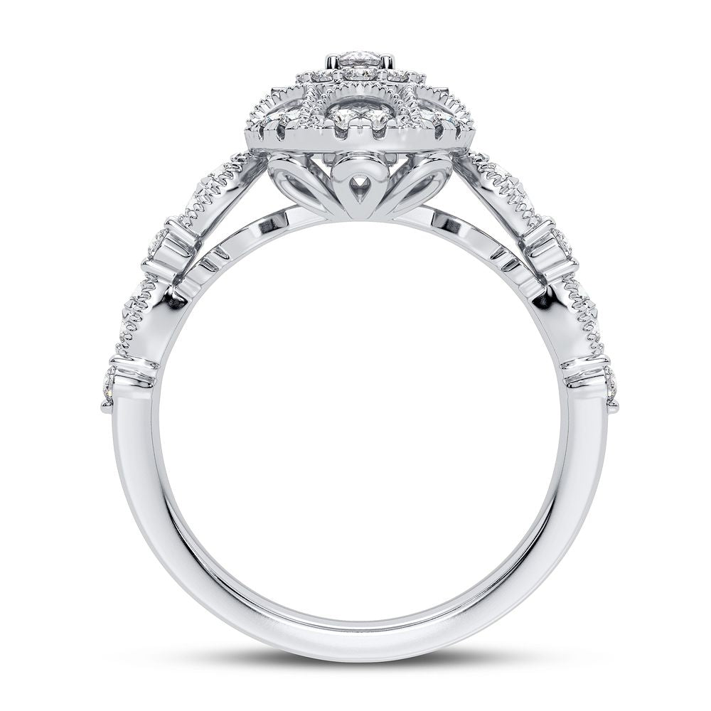 14K 0.63CT Diamond Engagement Ring