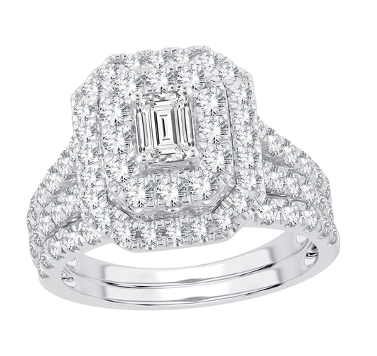 14K 2.00CT Diamond Bridal Set