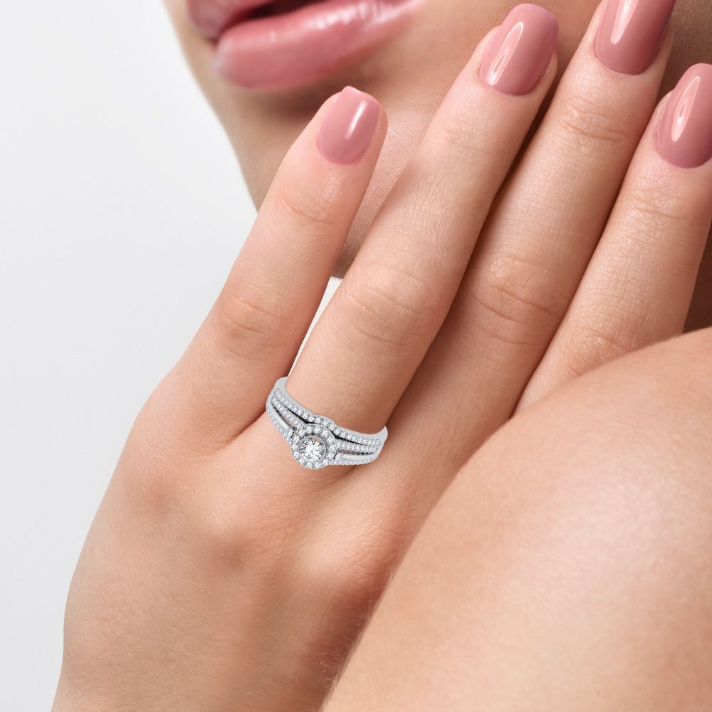 10K 0.50CT Diamond Bridal Ring