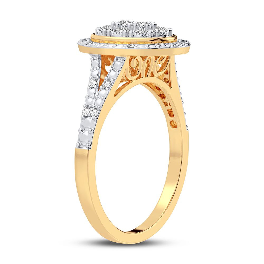 10K 0.10CT Diamond Ring