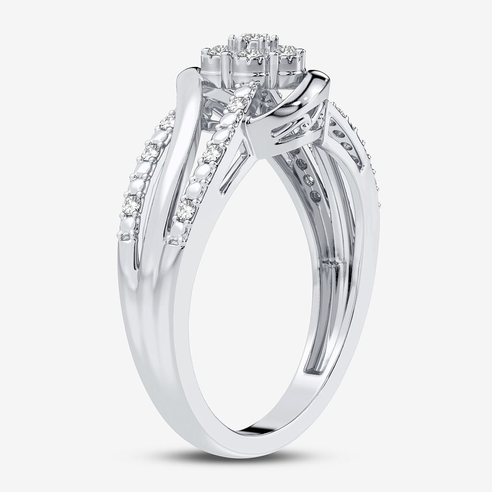 10K 0.10CT Diamond Ring