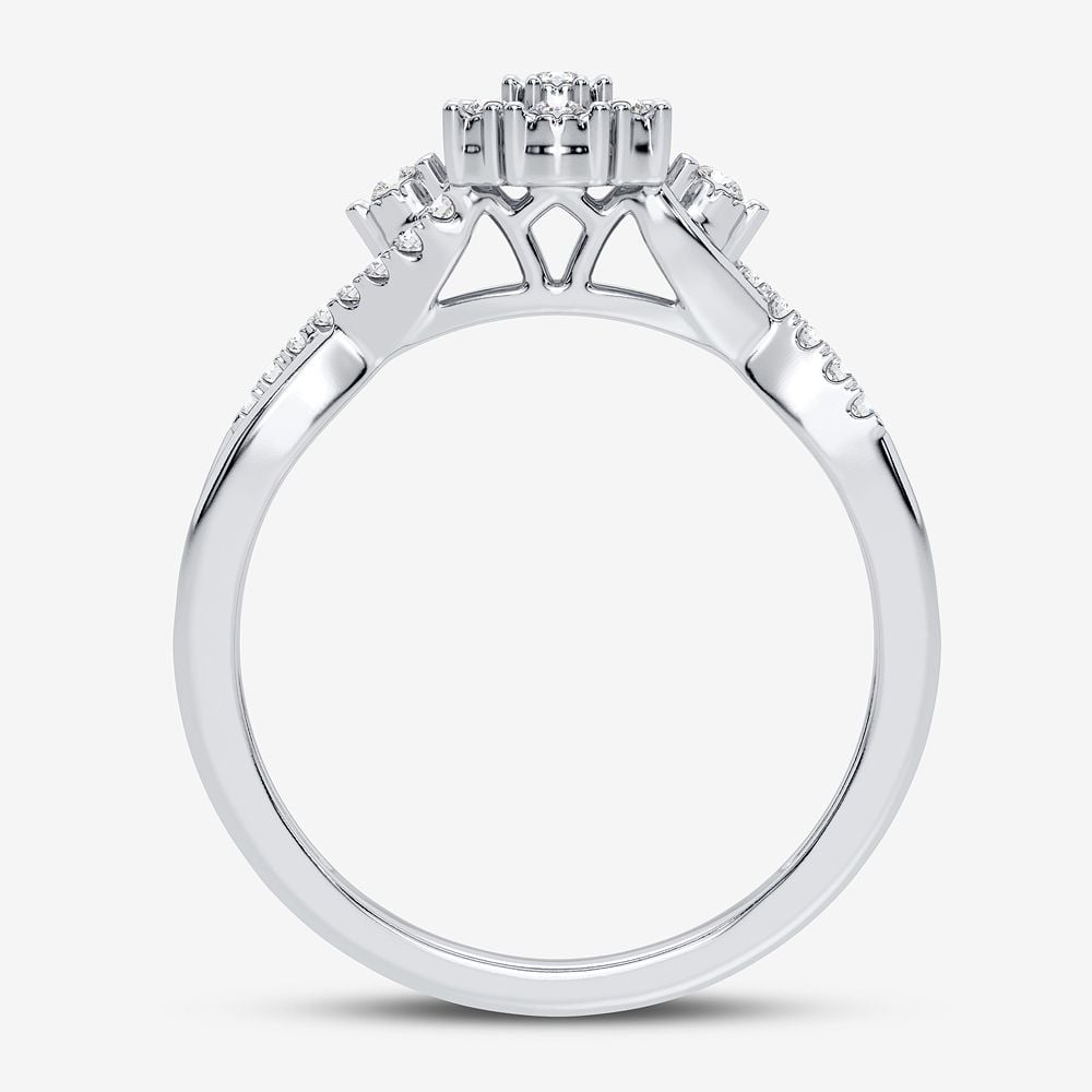 10K 0.10CT Diamond Ring