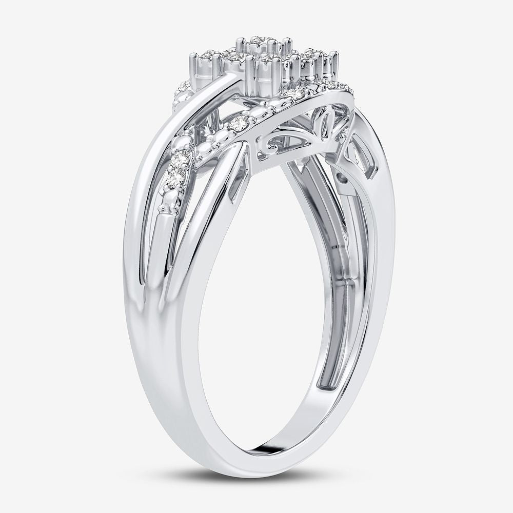 10K 0.10CT Diamond Ring