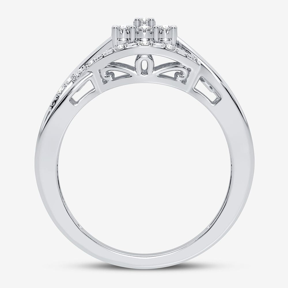 10K 0.10CT Diamond Ring