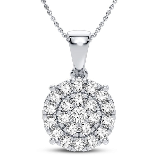 10K 1.00CT Diamond Pendant