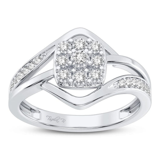 10K 0.10CT Diamond Ring