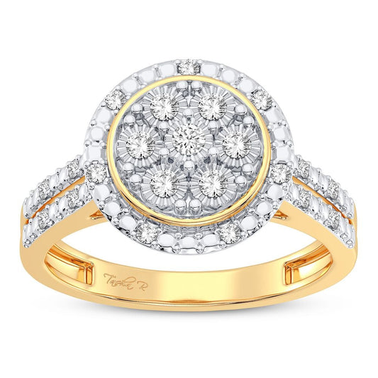 10K 0.10CT Diamond Ring