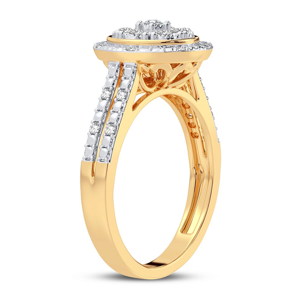 10K 0.10CT Diamond Ring